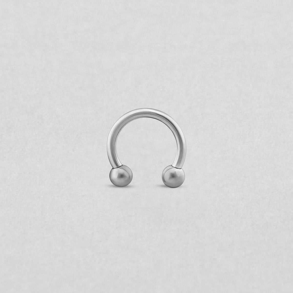 CIRCULAR BARBELL SILVER