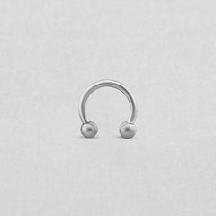 CIRCULAR BARBELL SILVER